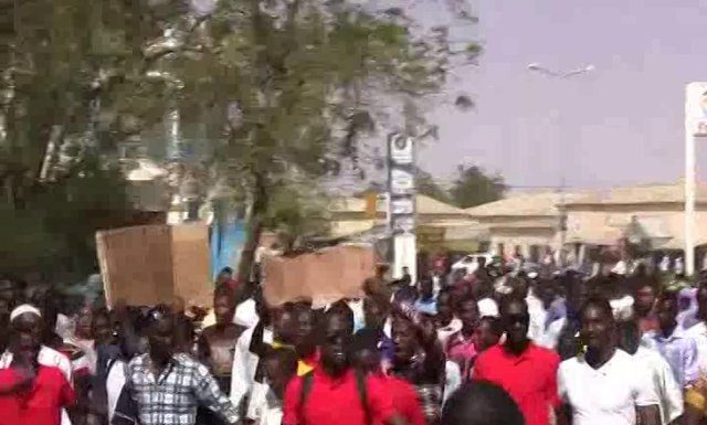 Les étudiants manifestent à Zinder