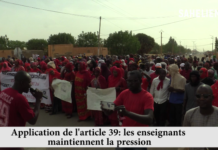 Application de l’article 39: les enseignants maintiennent la pression