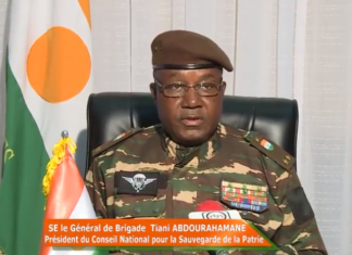 Niger/Gal Tiani Abdourahamane, président du CNSP