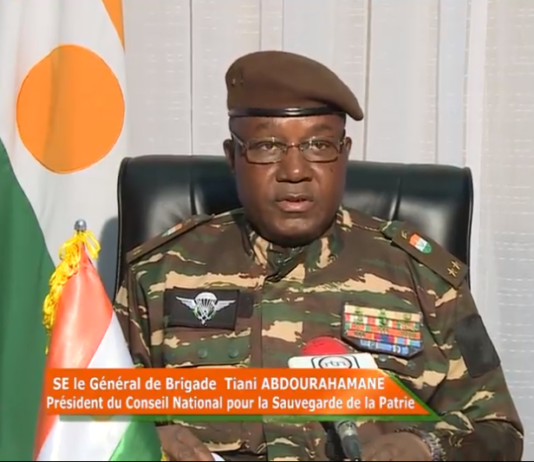 Niger/Gal Tiani Abdourahamane, président du CNSP