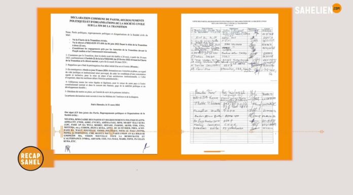 Le récap’ Sahel du 31 mars au 5 avril 2024