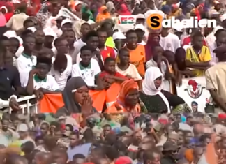 Manifestation à Niamey contre la résolution du Parlement européen demandant la libération de Bazoum